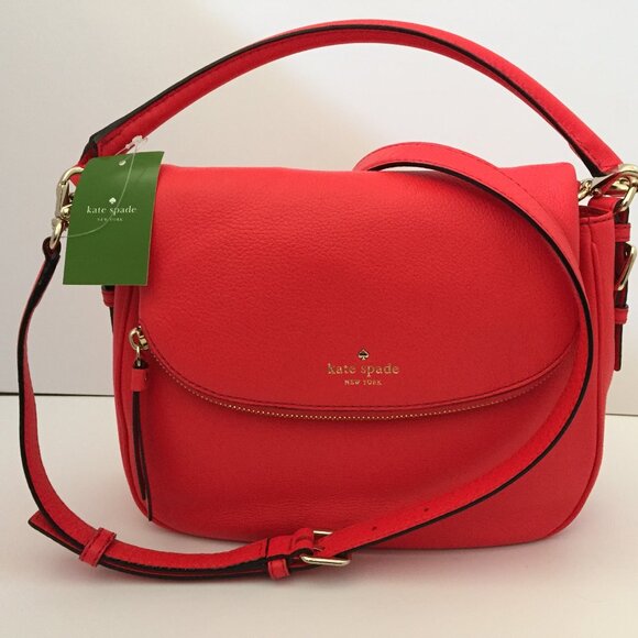 Kate Spade Small Devin Cobble Hill in Geranium BNWT MSRP $298.00 - Picture 1 of 12